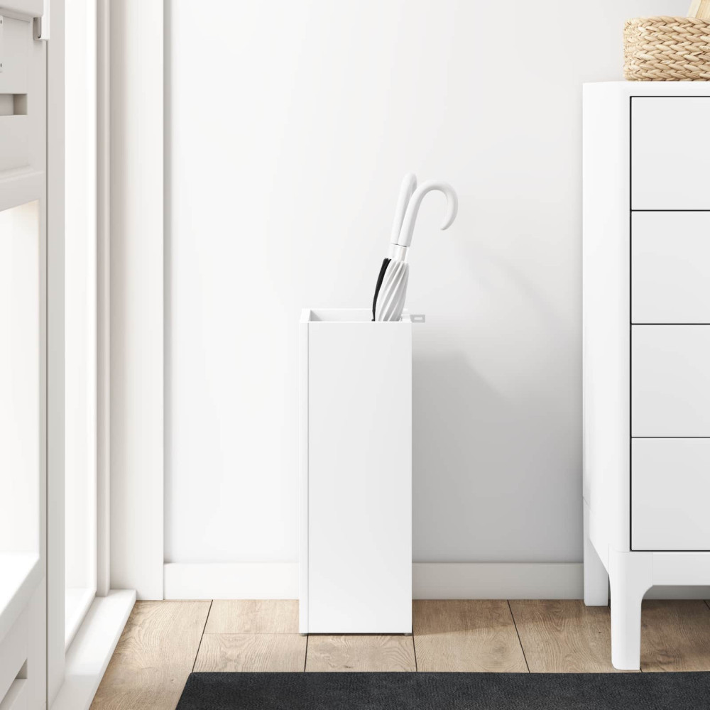Produktbild för Förvaringskrok & Ställ Vit 20 x 20 x 55,5 cm Konstruerat trä