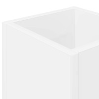 Produktbild för Förvaringskrok & Ställ Vit 20 x 20 x 55,5 cm Konstruerat trä