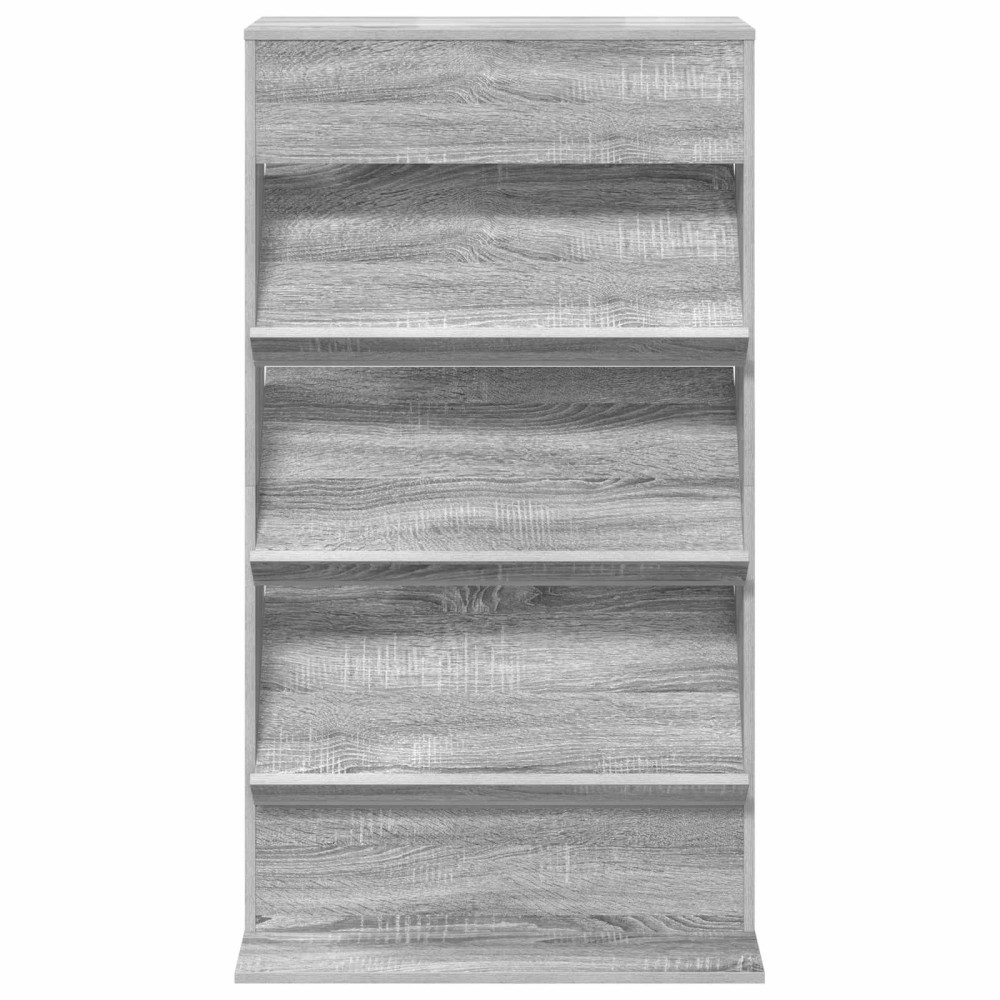 Produktbild för Tidningshylla Grå Sonoma 70 x 41 x 126 cm Konstruerat trä