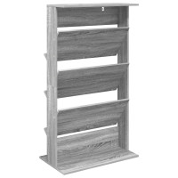 Produktbild för Tidningshylla Grå Sonoma 70 x 41 x 126 cm Konstruerat trä