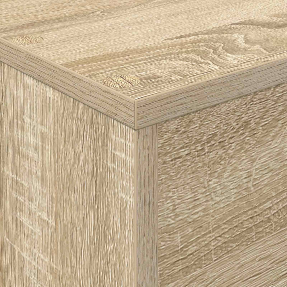 Produktbild för Tidningshylla Sonoma-ek 70 x 41 x 96 cm Konstruerat trä