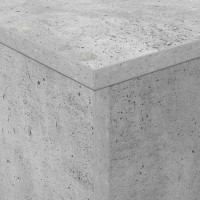 Produktbild för Tidningshylla Betonggrå 70 x 41 x 96 cm Konstruerat trä