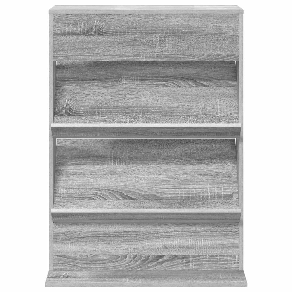 Produktbild för Tidningshylla Grå Sonoma 70 x 41 x 96 cm Konstruerat trä