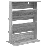 Produktbild för Tidningshylla Grå Sonoma 70 x 41 x 96 cm Konstruerat trä