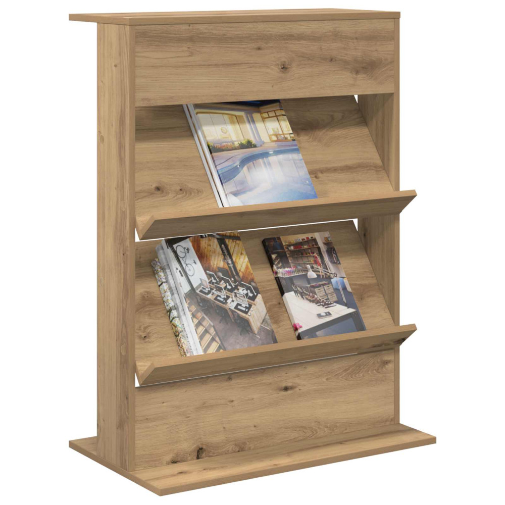 Produktbild för Tidningshylla Artisan Ek 70 x 41 x 96 cm Konstruerat trä