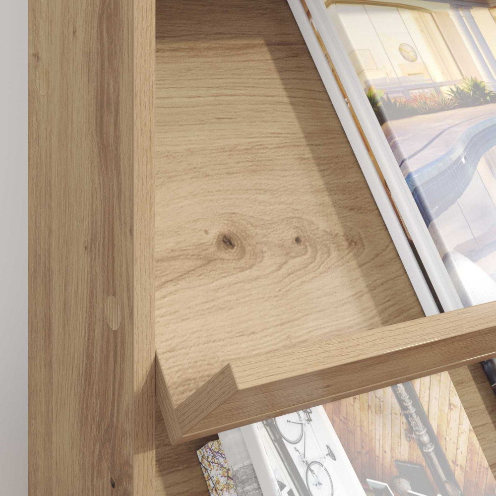 Produktbild för Tidningshylla Artisan Ek 70 x 41 x 96 cm Konstruerat trä