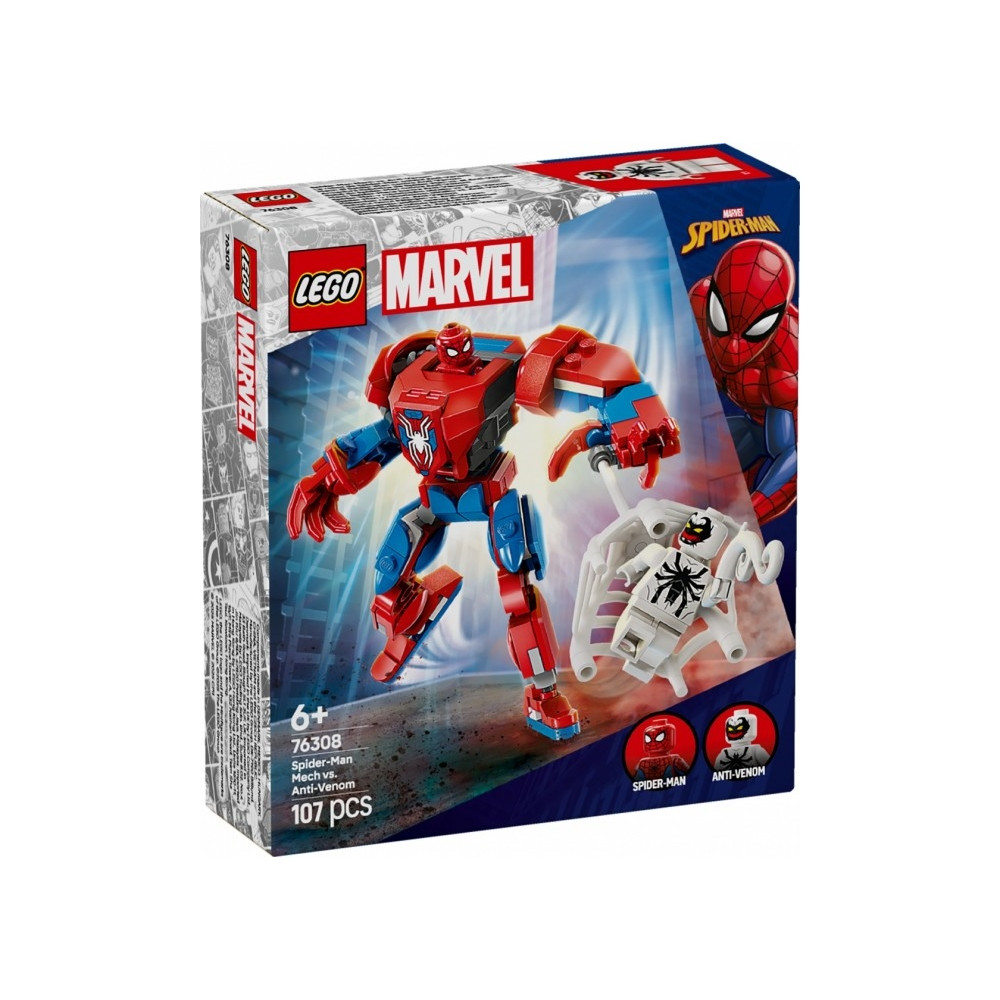 Produktbild för LEGO Marvel 76308 - Spider-Man Mech mot Anti-Venom - byggsats