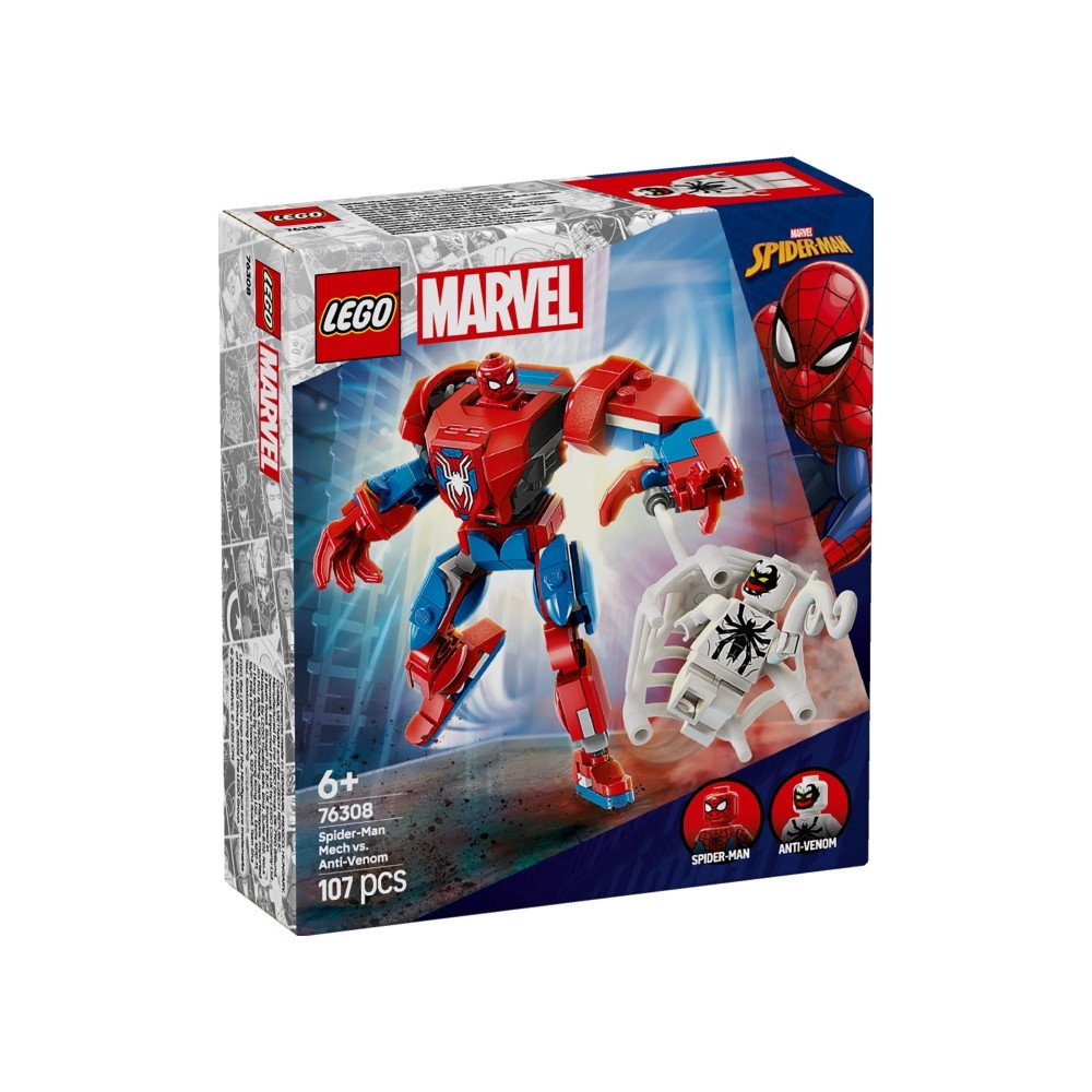 Produktbild för LEGO Marvel 76308 - Spider-Man Mech mot Anti-Venom - byggsats