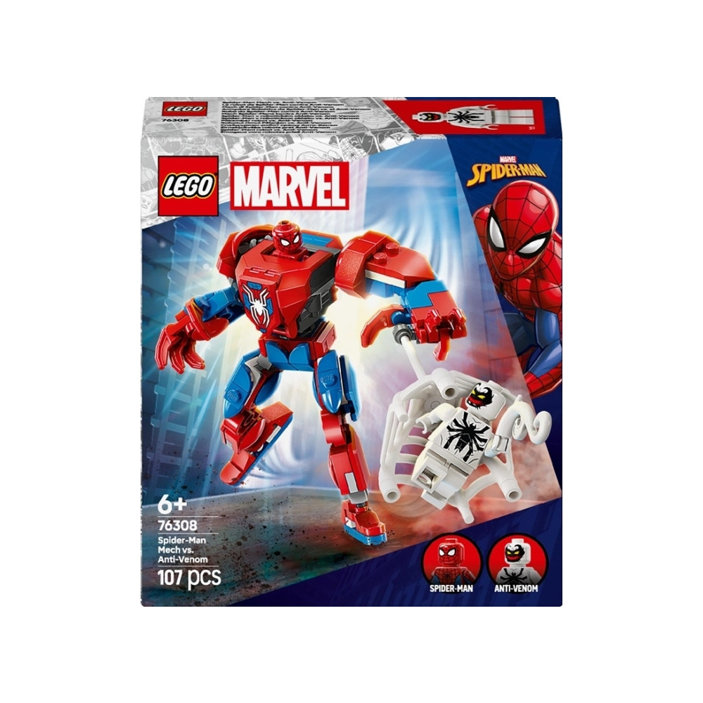 Produktbild för LEGO Marvel 76308 - Spider-Man Mech mot Anti-Venom - byggsats