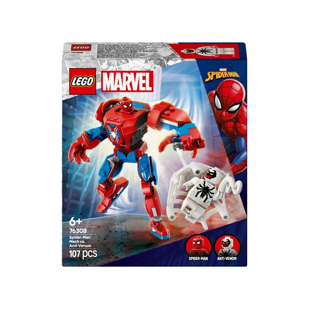 Produktbild för LEGO Marvel 76308 - Spider-Man Mech mot Anti-Venom - byggsats