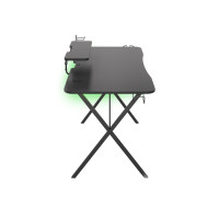 Produktbild för Genesis Holm 300 RGB - bord - rectangular with contoured corners - svart