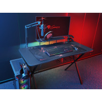 Produktbild för Genesis Holm 300 RGB - bord - rectangular with contoured corners - svart