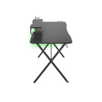 Produktbild för Genesis Holm 300 RGB - bord - rectangular with contoured corners - svart