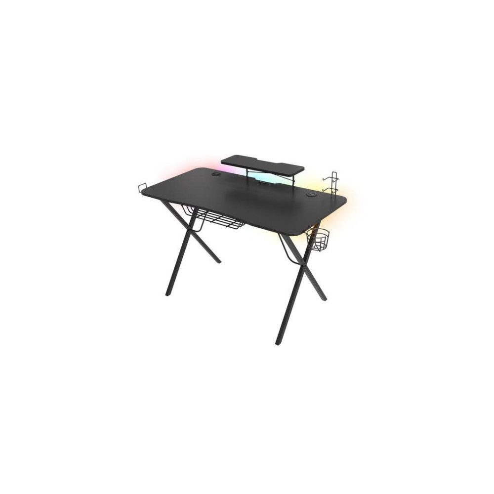 Produktbild för Genesis Holm 300 RGB - bord - rectangular with contoured corners - svart