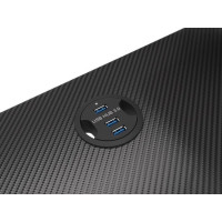 Produktbild för Genesis Holm 300 RGB - bord - rectangular with contoured corners - svart