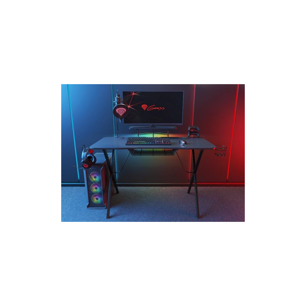 Produktbild för Genesis Holm 300 RGB - bord - rectangular with contoured corners - svart