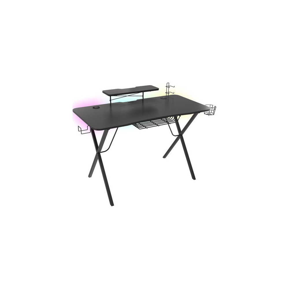 Produktbild för Genesis Holm 300 RGB - bord - rectangular with contoured corners - svart