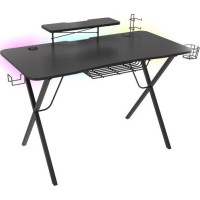 Produktbild för Genesis Holm 300 RGB - bord - rectangular with contoured corners - svart