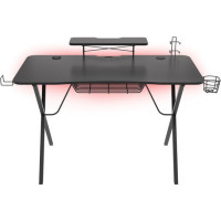 Produktbild för Genesis Holm 300 RGB - bord - rectangular with contoured corners - svart