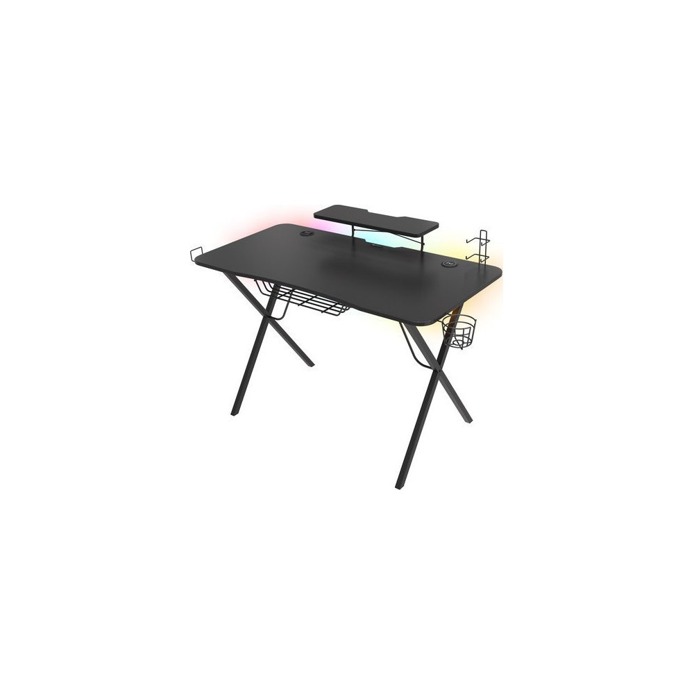 Produktbild för Genesis Holm 300 RGB - bord - rectangular with contoured corners - svart