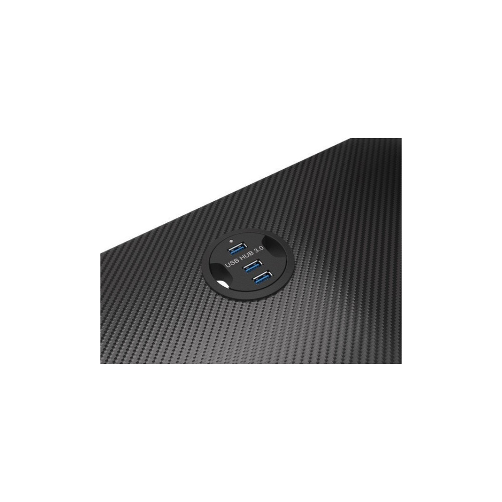 Produktbild för Genesis Holm 300 RGB - bord - rectangular with contoured corners - svart