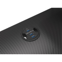 Produktbild för Genesis Holm 300 RGB - bord - rectangular with contoured corners - svart