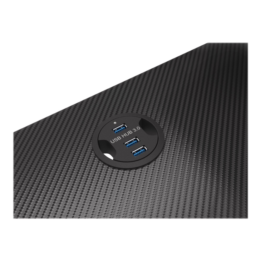 Produktbild för Genesis Holm 300 RGB - bord - rectangular with contoured corners - svart