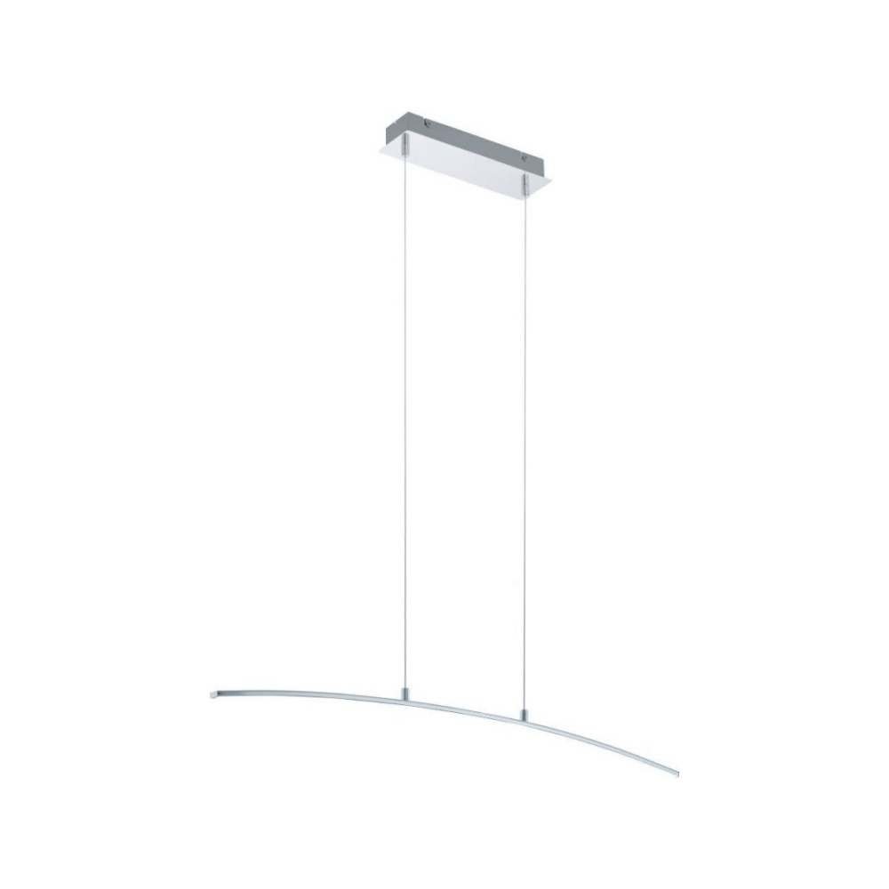 Produktbild för Eglo Lasana - hängande lampa - LED - 14 W - varmt vitt ljus - 3000 K - vit, krom