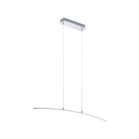 Produktbild för Eglo Lasana - hängande lampa - LED - 14 W - varmt vitt ljus - 3000 K - vit, krom