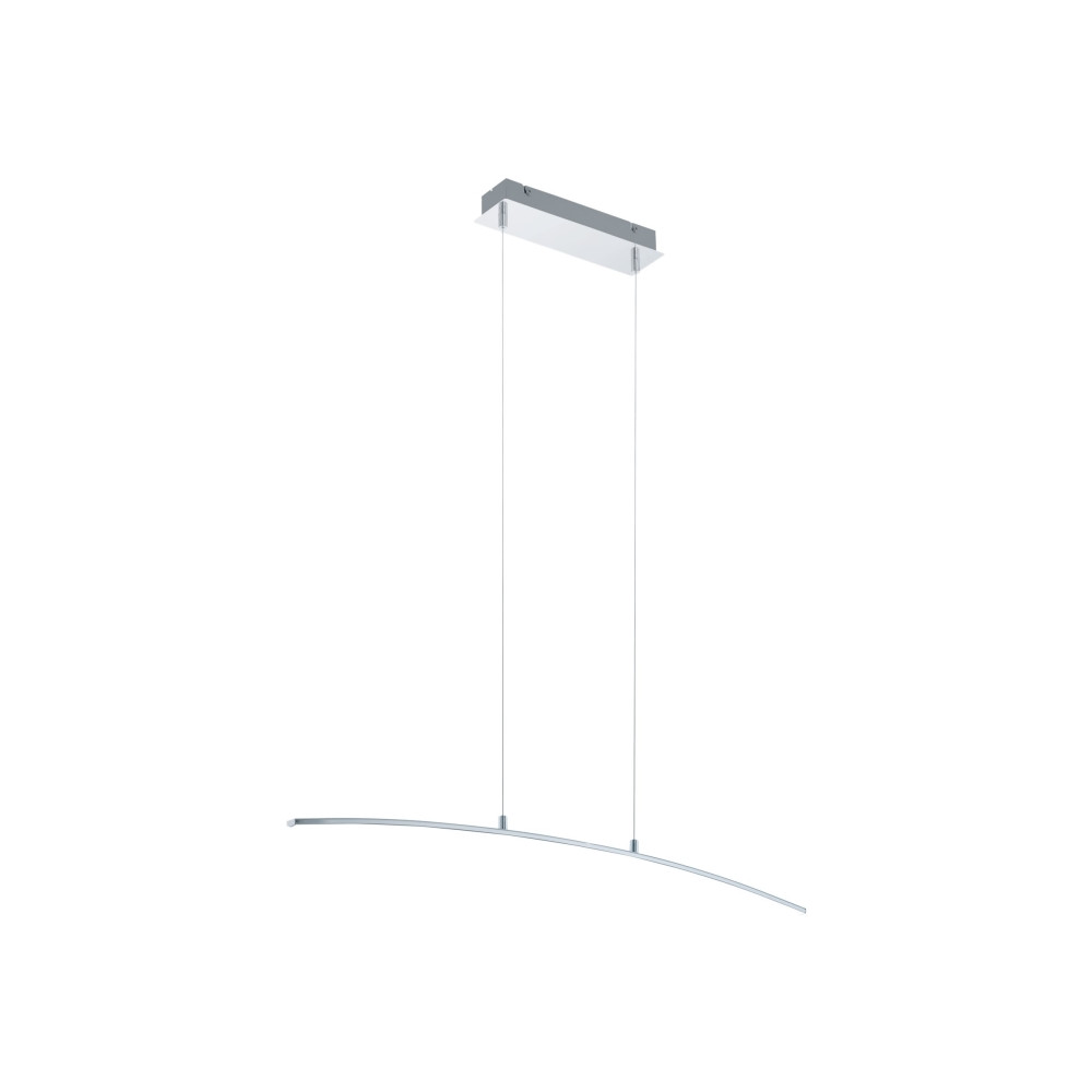 Produktbild för Eglo Lasana - hängande lampa - LED - 14 W - varmt vitt ljus - 3000 K - vit, krom