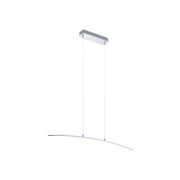 Produktbild för Eglo Lasana - hängande lampa - LED - 14 W - varmt vitt ljus - 3000 K - vit, krom