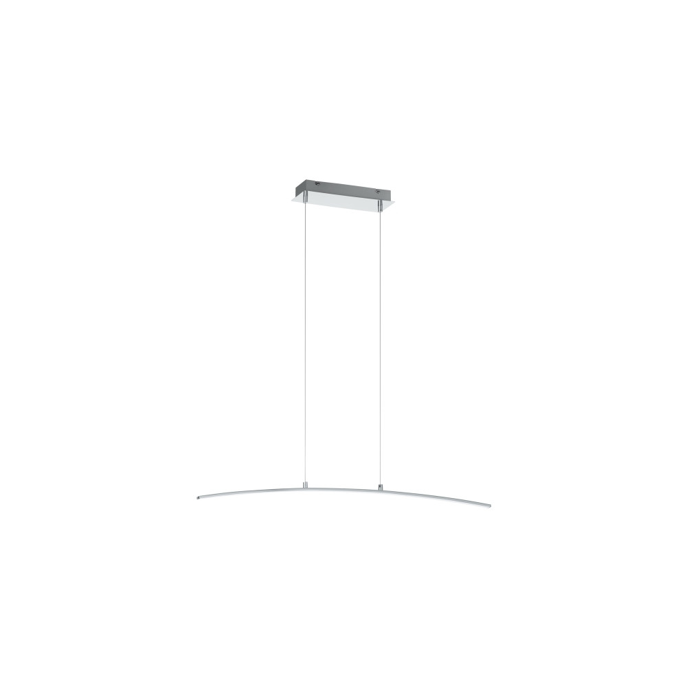 Produktbild för Eglo Lasana - hängande lampa - LED - 14 W - varmt vitt ljus - 3000 K - vit, krom