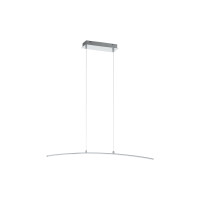 Produktbild för Eglo Lasana - hängande lampa - LED - 14 W - varmt vitt ljus - 3000 K - vit, krom