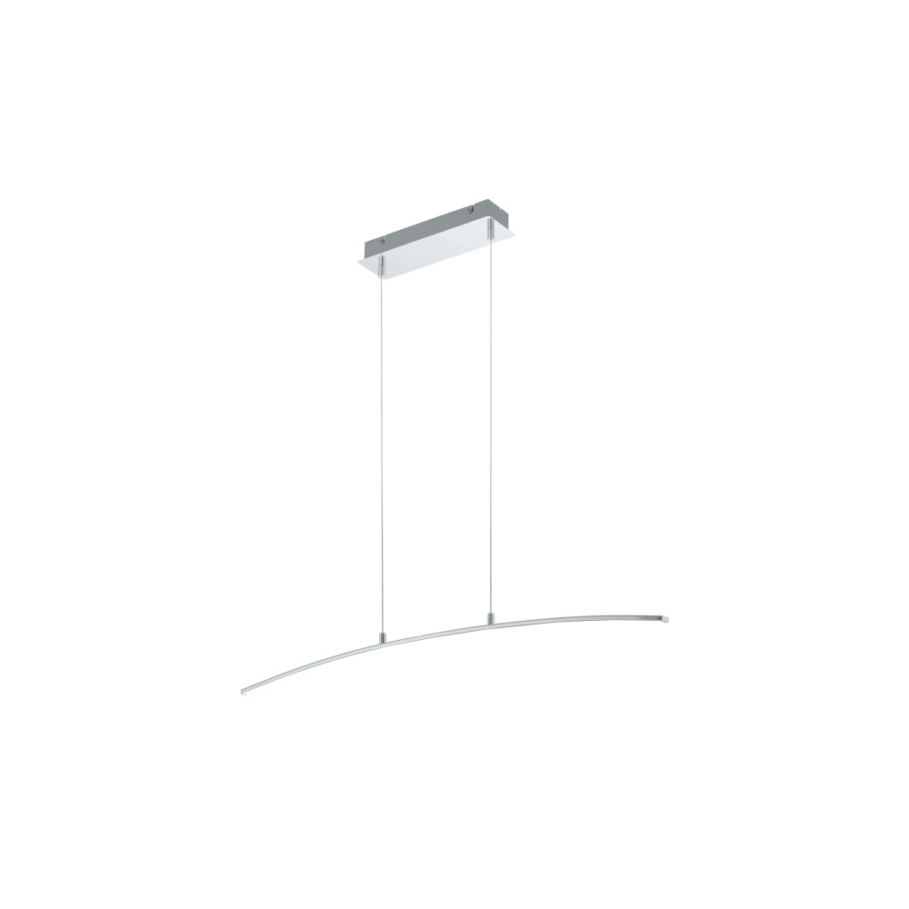 Produktbild för Eglo Lasana - hängande lampa - LED - 14 W - varmt vitt ljus - 3000 K - vit, krom