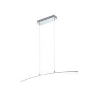 Produktbild för Eglo Lasana - hängande lampa - LED - 14 W - varmt vitt ljus - 3000 K - vit, krom