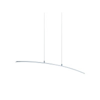Produktbild för Eglo Lasana - hängande lampa - LED - 14 W - varmt vitt ljus - 3000 K - vit, krom