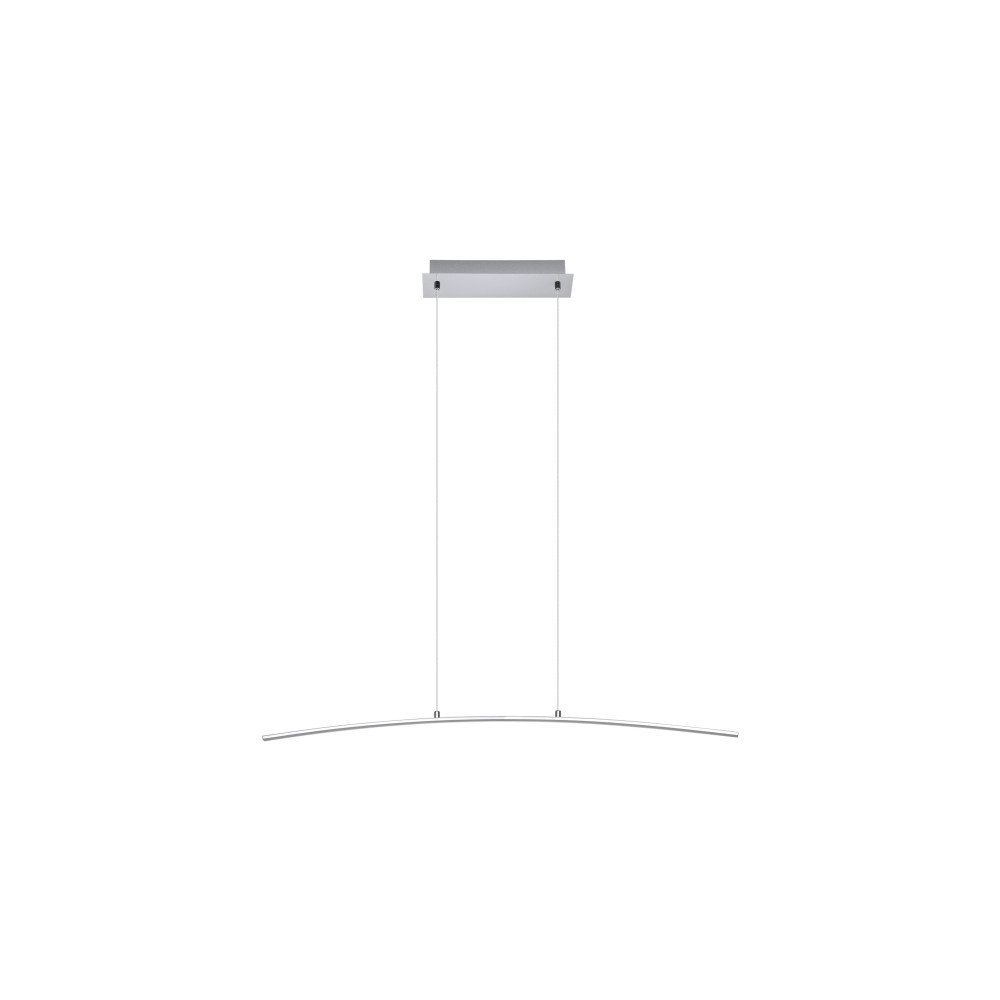 Produktbild för Eglo Lasana - hängande lampa - LED - 14 W - varmt vitt ljus - 3000 K - vit, krom