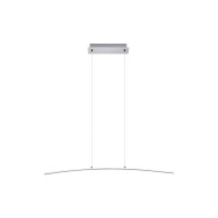 Produktbild för Eglo Lasana - hängande lampa - LED - 14 W - varmt vitt ljus - 3000 K - vit, krom