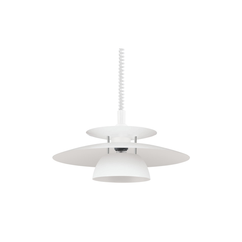 Produktbild för Eglo Brenda - hängande lampa - E27 - vit, krom