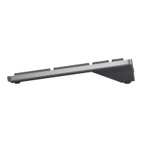 Produktbild för Dell KB740 - tangentbord - kompakt, flera enheter - QWERTZ - tysk - Titan gray Inmatningsenhet