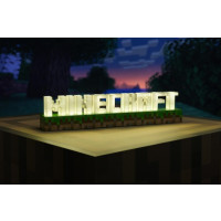 Produktbild för Paladone Minecraft - dekorationslampa - Minecraft-logotyp - vit