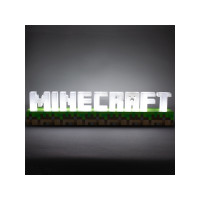 Produktbild för Paladone Minecraft - dekorationslampa - Minecraft-logotyp - vit