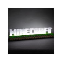 Produktbild för Paladone Minecraft - dekorationslampa - Minecraft-logotyp - vit