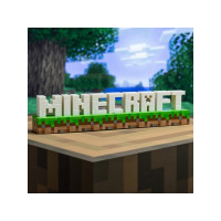 Produktbild för Paladone Minecraft - dekorationslampa - Minecraft-logotyp - vit