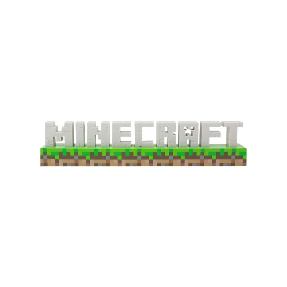Produktbild för Paladone Minecraft - dekorationslampa - Minecraft-logotyp - vit