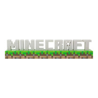 Produktbild för Paladone Minecraft - dekorationslampa - Minecraft-logotyp - vit