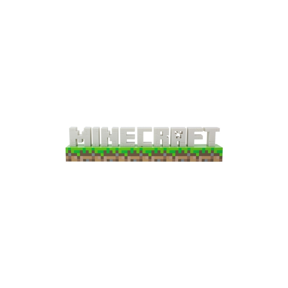 Produktbild för Paladone Minecraft - dekorationslampa - Minecraft-logotyp - vit