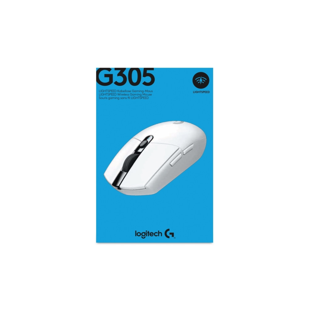Produktbild för Logitech G G305 - mus - 2.4 GHz - vit