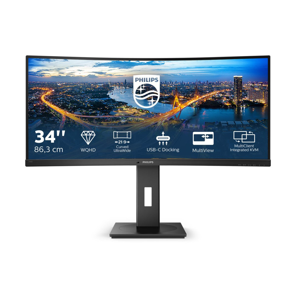 Produktbild för Philips B Line 346B1C - LED-skärm - böjd - 34"