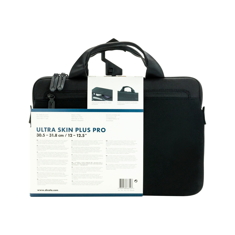 Produktbild för DICOTA Ultra Skin Plus PRO Laptop Sleeve 12.5" - notebook-väska
